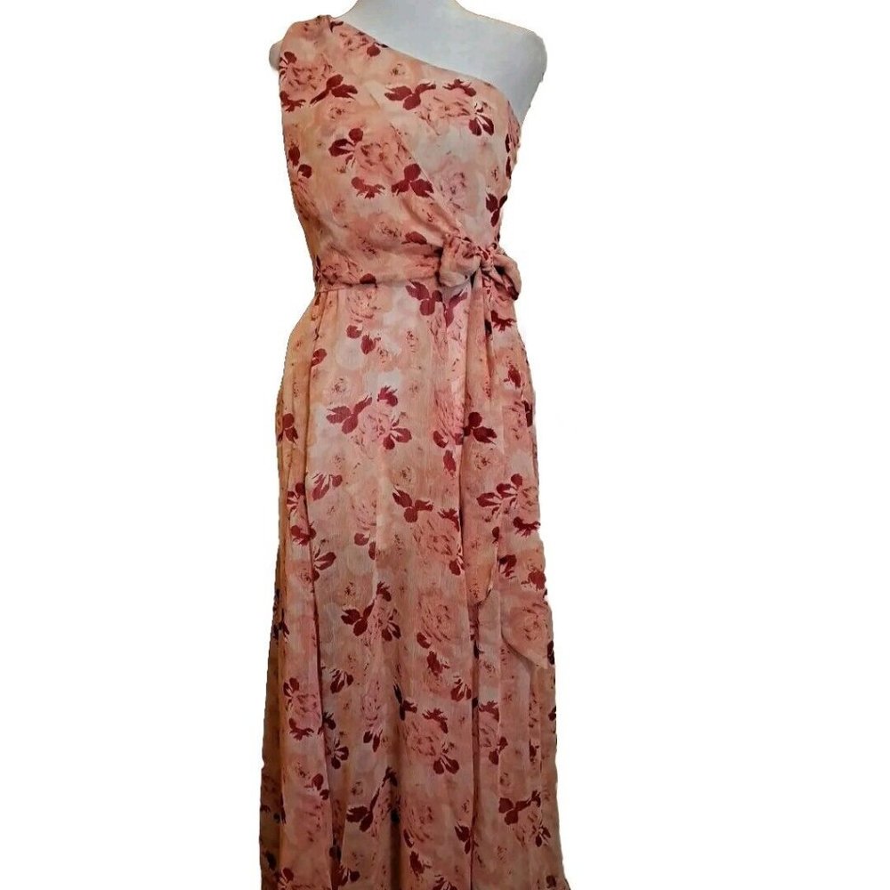 Beautiful  Flowy Summer Floral One Shoulder Dress